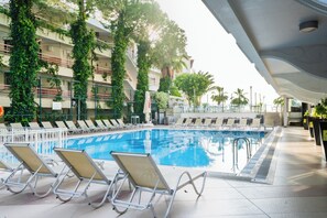 Indoor pool, 2 outdoor pools, open 7:30 AM to 6:30 PM, pool umbrellas - Emre Beach & Emre Hotel (Marmaris)