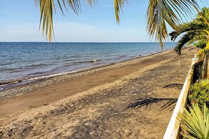 En la playa