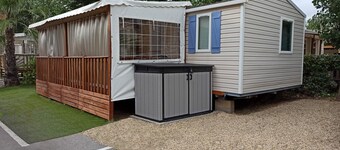 Mobil home l'oliverie all comfort air-conditioned