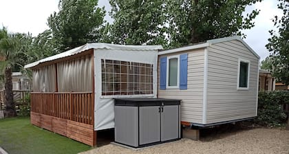 Mobil home l oliverie tous confort climatisé