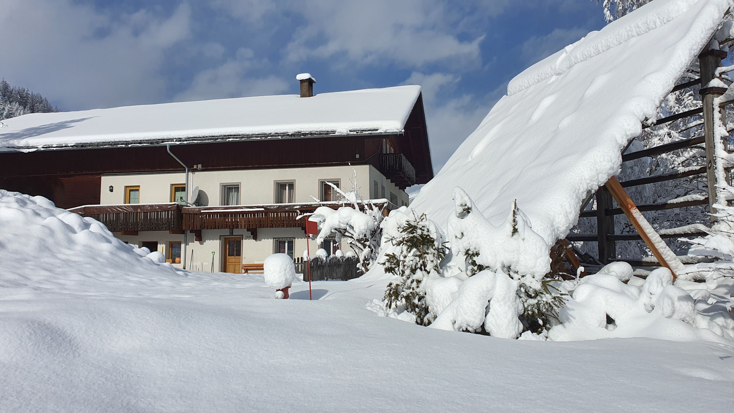 Angererhof - eigener Wellnesspfad zum Schneeschuhwandern