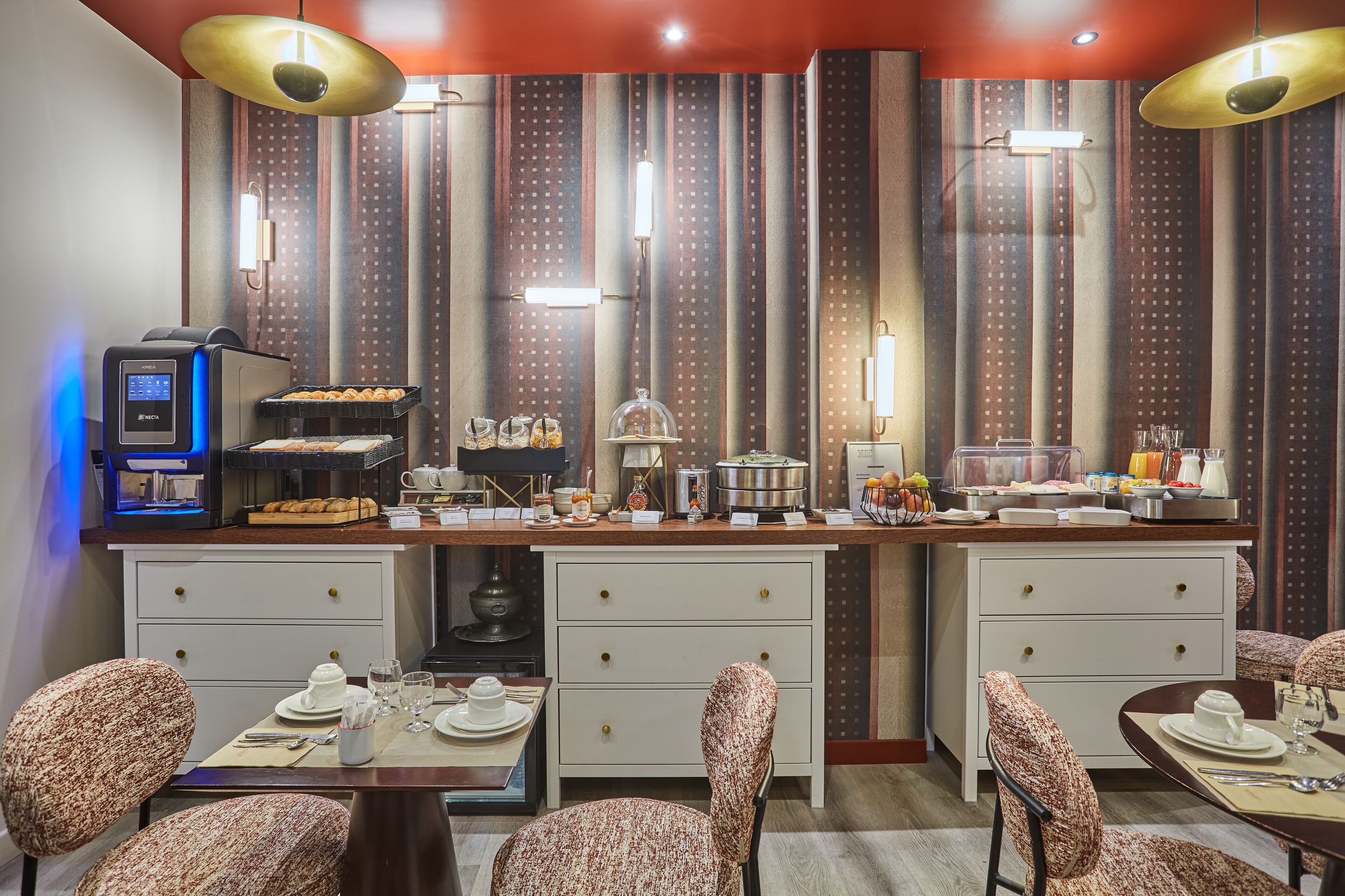 daily buffet breakfast (eur 15 per person)