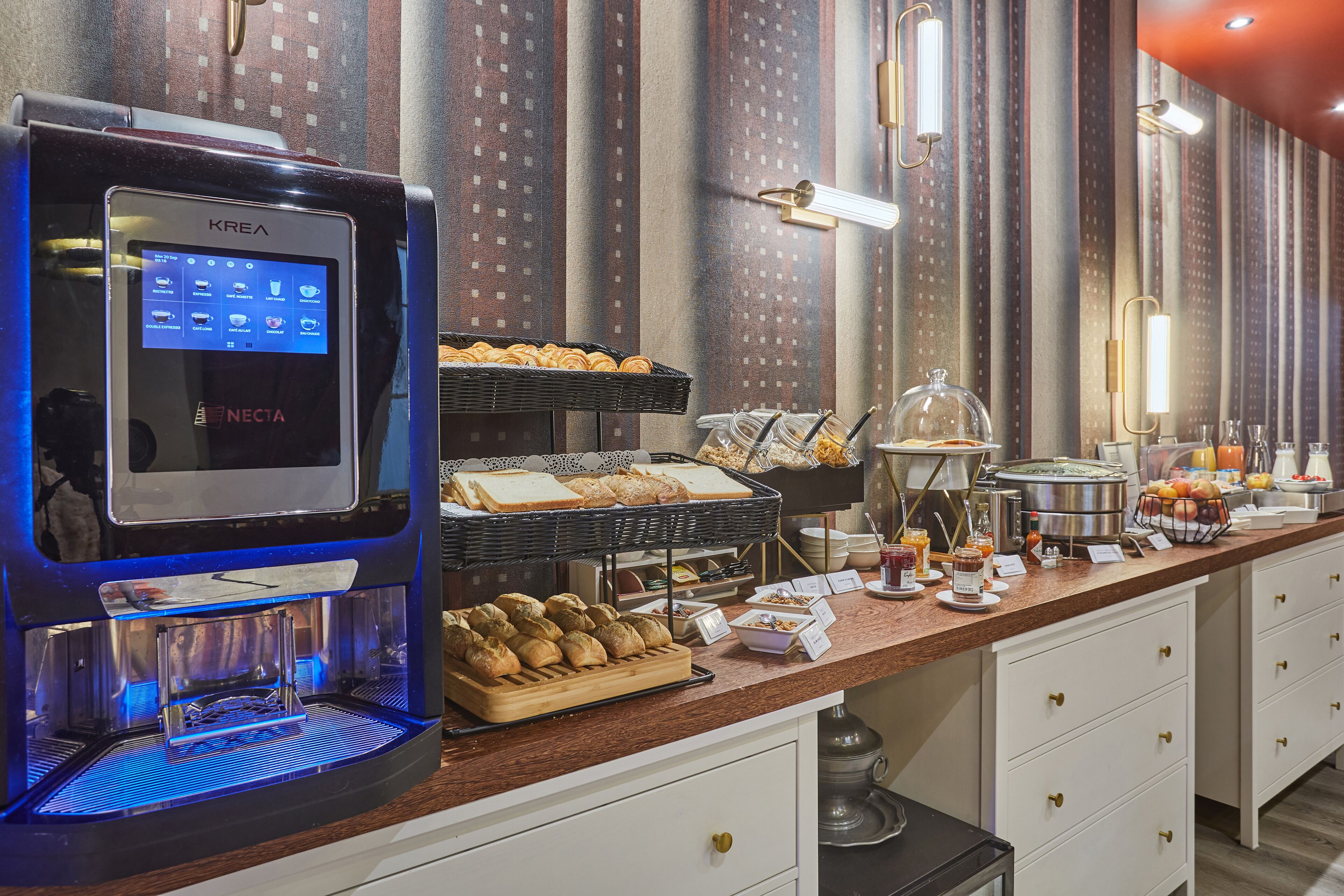 daily buffet breakfast (eur 15 per person)