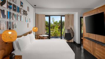 Ropa de cama de alta calidad, colchones con acolchado adicional, minibar