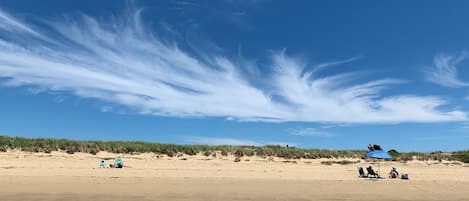 Beach nearby, sun-loungers