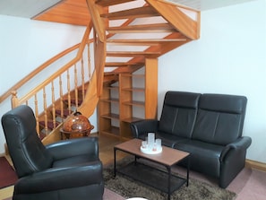 Interior - Penthouse Wolkenstein spacious 155 m² maisonette with whirlpool, air conditioning & fireplace (Senftenberg)