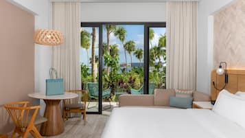 Luxe beddengoed, een gratis minibar, een kluis op de kamer