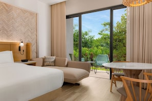 Premium bedding, free minibar, in-room safe, individually decorated