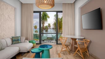 En 65-tommers smart-TV med digitale kanaler samt TV