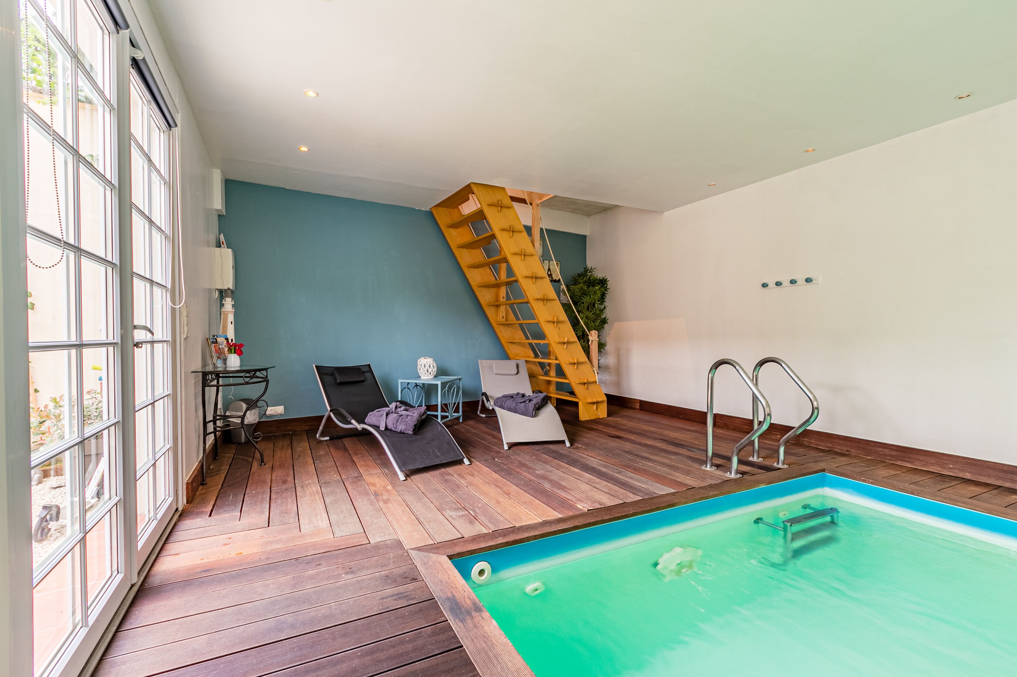 Piscine couverte, piscine chauffée