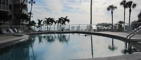 A heated pool