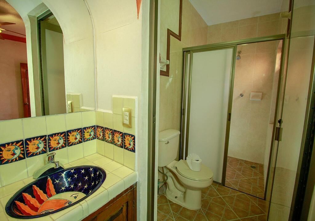 comfort room | bathroom | rainfall showerhead, designer toiletries, hair dryer, towels