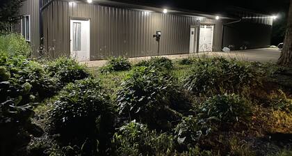 Nestled around 18 acres. Close to trails and a lake.