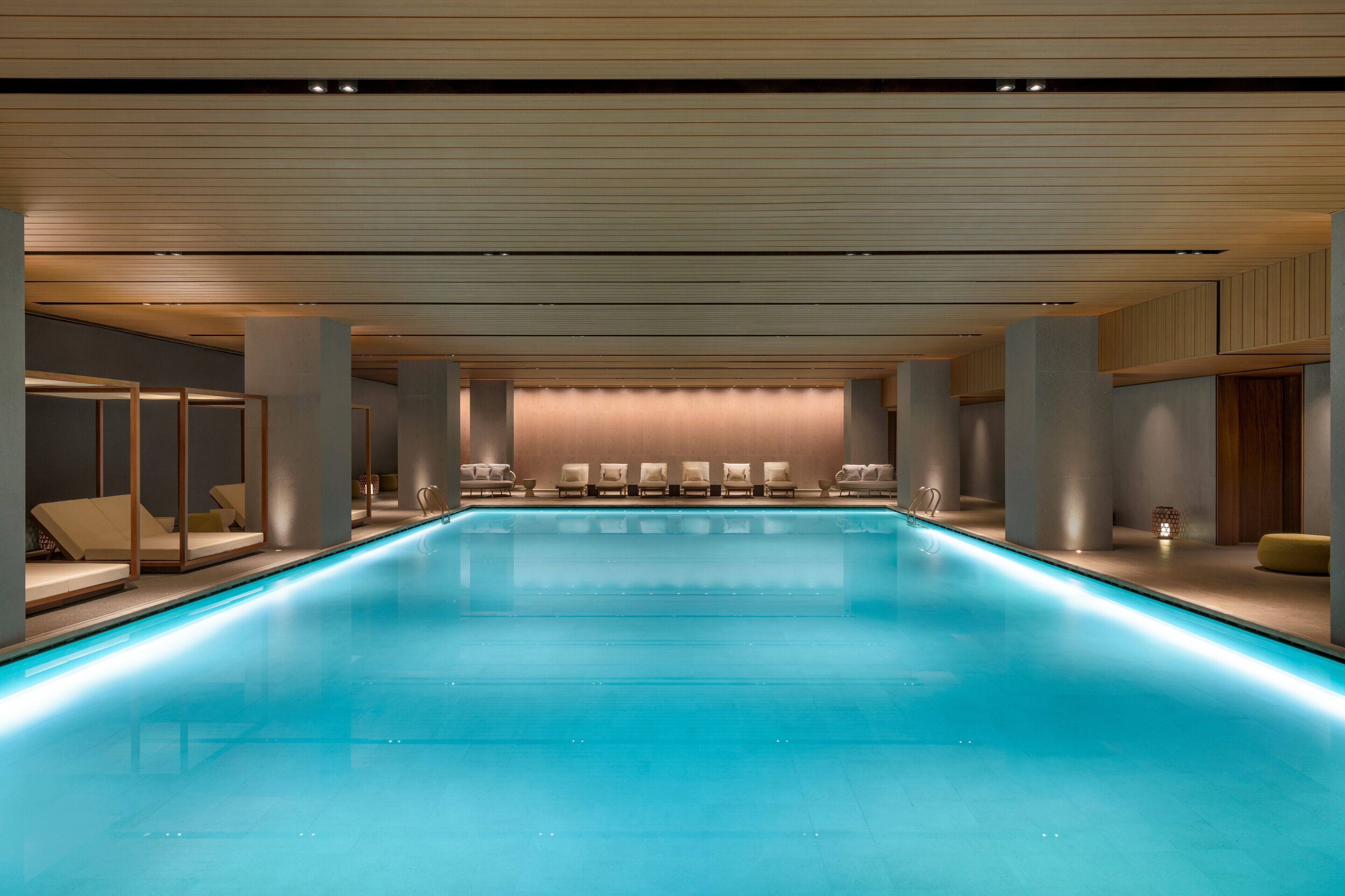 2 indoor pools, open 6:00 AM to 11:00 PM, sun loungers