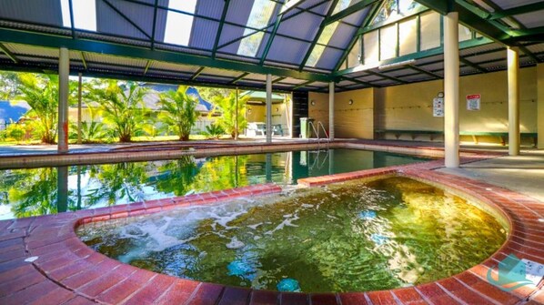 Indoor pool, a heated pool