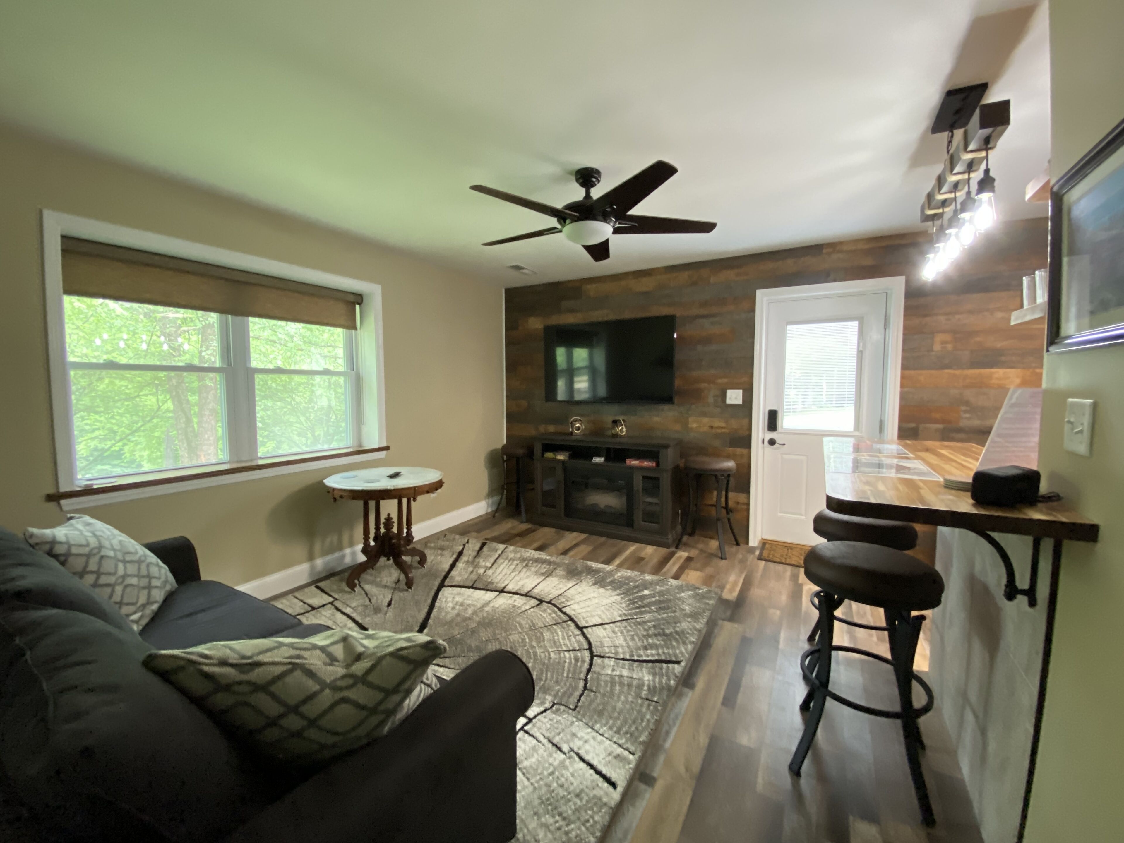 TV connectée, cheminée