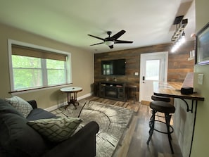 TV connectée, cheminée