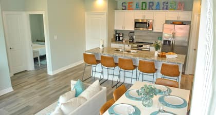 Bring your friends and family! 2 min walk to Beach. 4 bedrooms WITH a Loft!