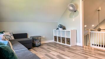 Smart TV, video games, DVD player, books