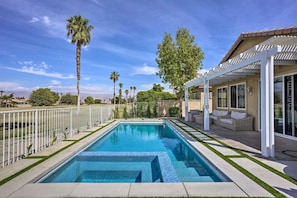 Outdoor pool, a heated pool - NEW! Luxury Indio Oasis w/ Private Pool & Spa (Indio)