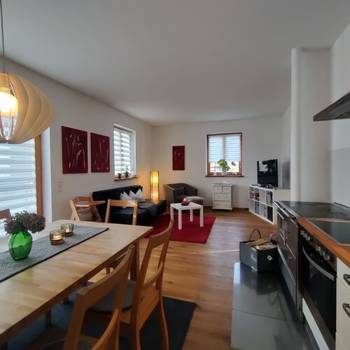 Vacation apartment Krottenmühl am Simssee, 55 sqm, first floor, 1 separate bedroom