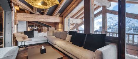 Televisio, takka, videopelejä, kirjoja