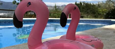 Piscine extérieure, piscine chauffée