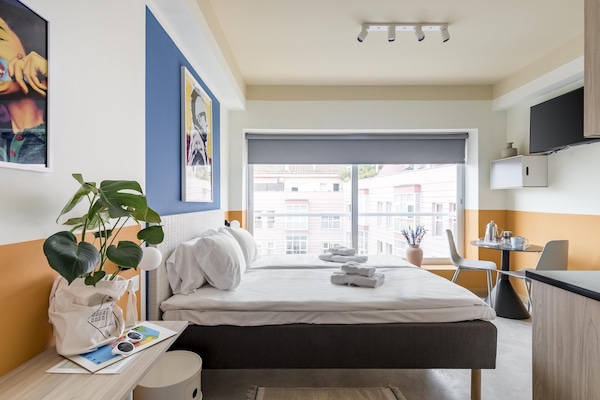 Chueca Design Studio w/ View | Living area | Smart TV, video game console