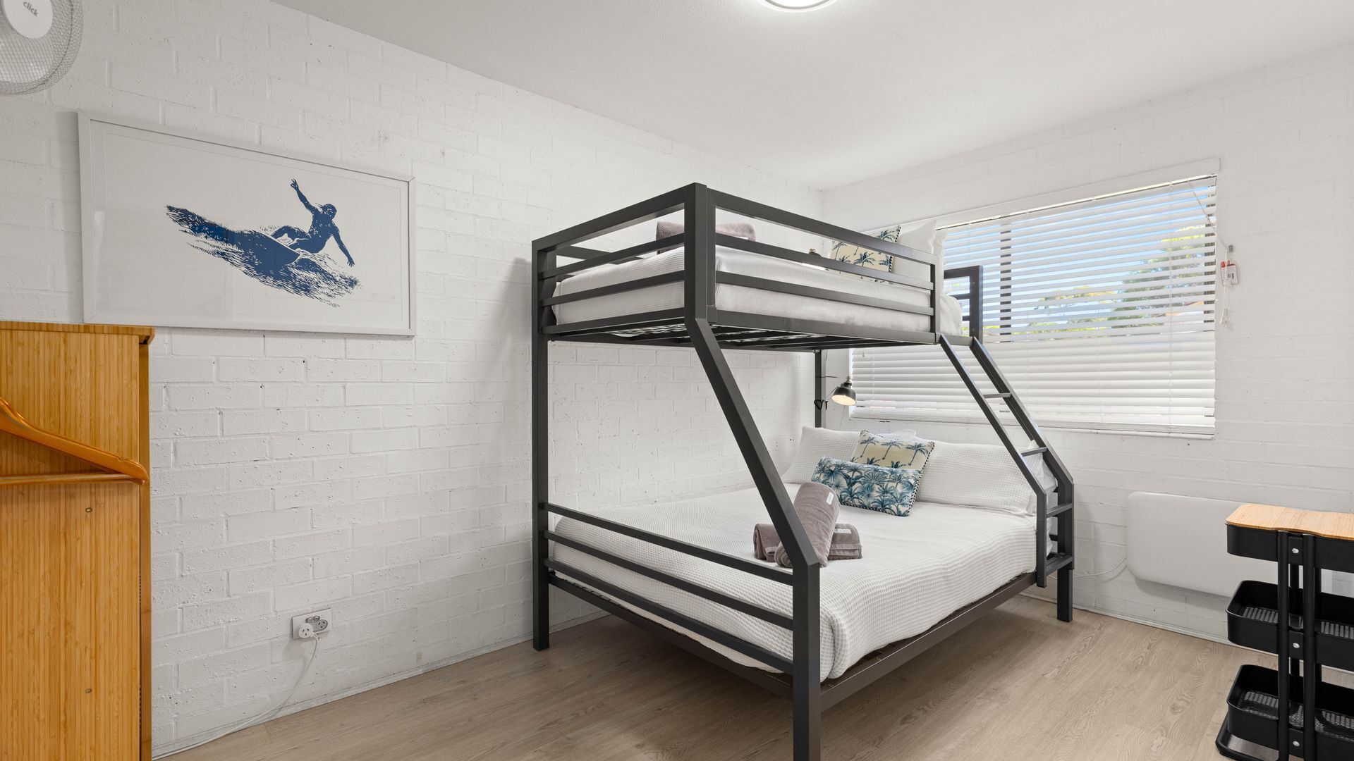2 bedrooms, iron/ironing board, travel crib, free WiFi