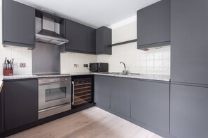 Microwave, dishwasher, coffee/tea maker