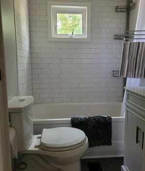 Bathtub, hair dryer, towels - Pratt Lake Place: Summer at the Lake – Sun, Kayaks & Campfires! (Gladwin)
