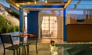 屋外プール、温水プール