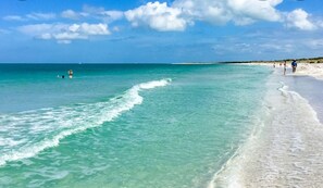 Vlak bij het strand