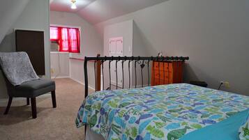 1 bedroom, iron/ironing board, travel crib, free WiFi