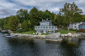 Exterior - Lakefront for 15, private beach and dock (Dedham)