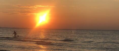 Beach nearby, sun-loungers