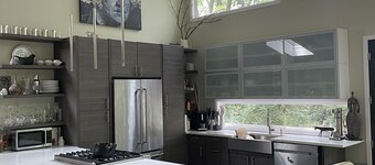 Private Wooded Acre, Soaring Windows in Nat’l Park, 2 blocks to the beach