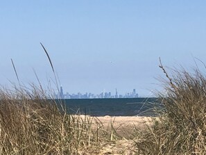 Beach nearby, sun-loungers