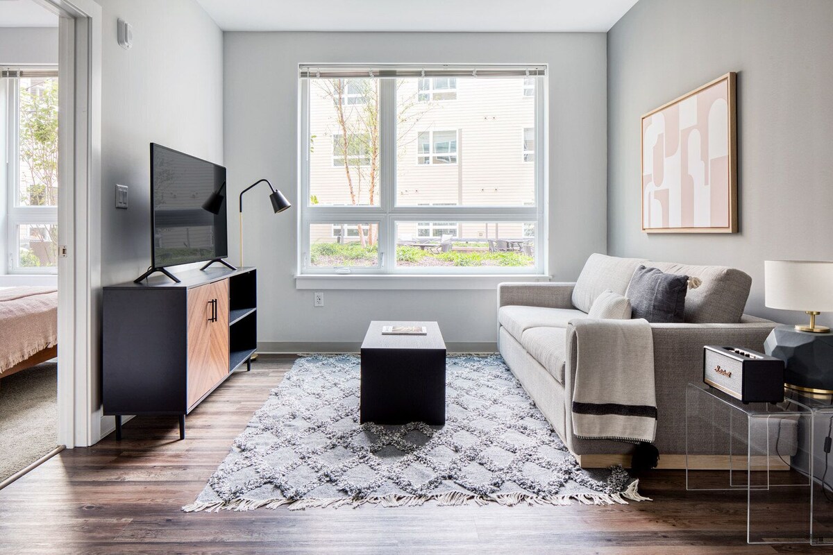 Trendy Brighton 1BR w/ W/D, Gym, near T, Shops + Dining, by Blueground