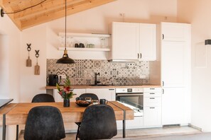 Kühlschrank, Ofen, Herdplatte, Geschirrspüler