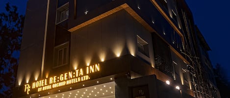 Front of property – evening/night