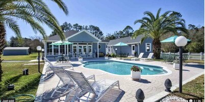 Secluded pool home on 4+ acres