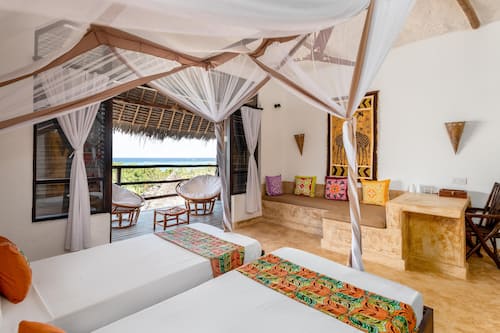 Deluxe Partial Ocean Suite | Biancheria in cotone egiziano, biancheria da letto di alta qualità