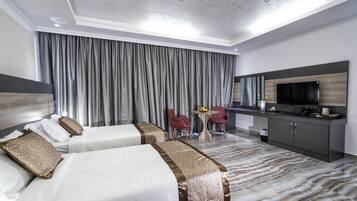 In-room safe, blackout curtains, soundproofing, iron/ironing board
