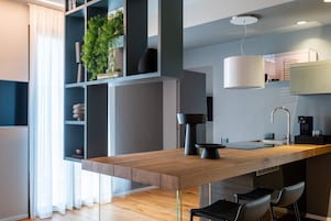 Suite, 2 Bedrooms | Living area | 46-inch Smart TV with digital channels, TV