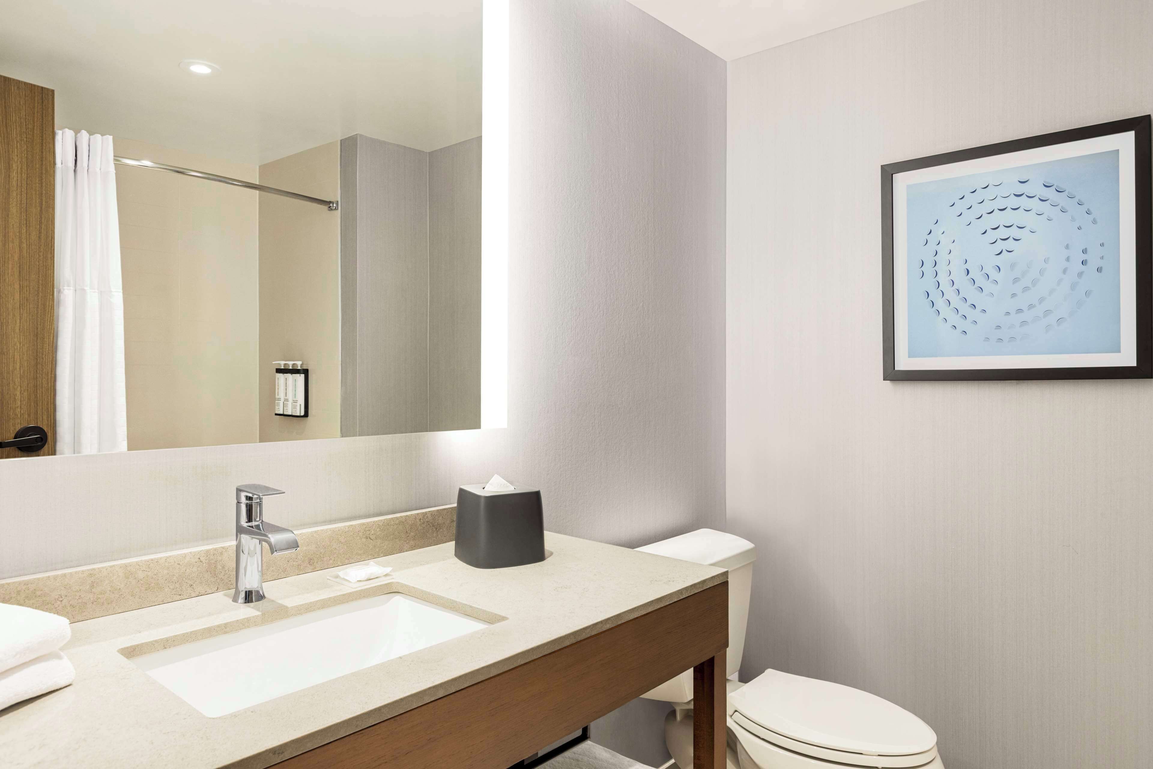 free toiletries, hair dryer, towels, soap