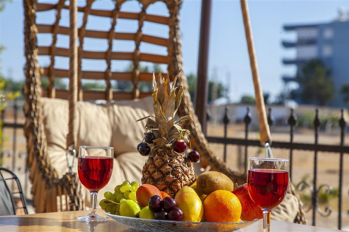 standard double room | living area | 40-inch lcd tv with satellite channels, tv