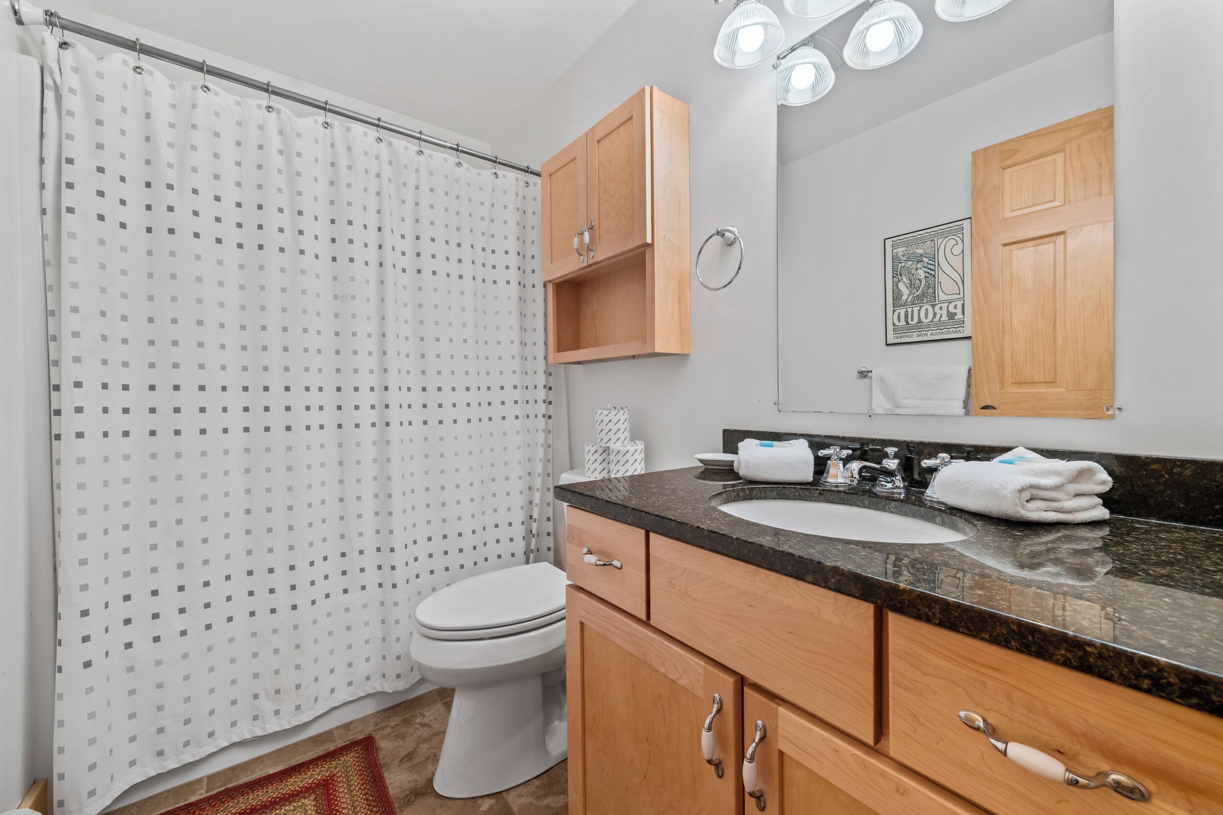 Shower, towels