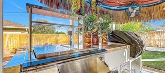 Home Away From Home w/ Private Heated Pool, Game room and quiet place to relax!