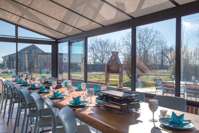 So Villa Chalonie (28) - Heated pool - Foot - 2h Paris - 30p.